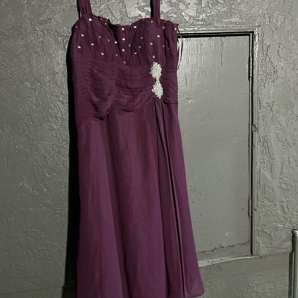 Elegant Purple Evening Dress
